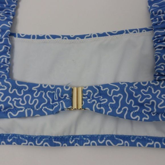 NEW  FISCH Colombier Square Neck Bikini Top, Blue, Large - Picture 5 of 11